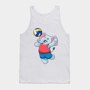 Elephant as Volleyball player with Volleyball Tank Top